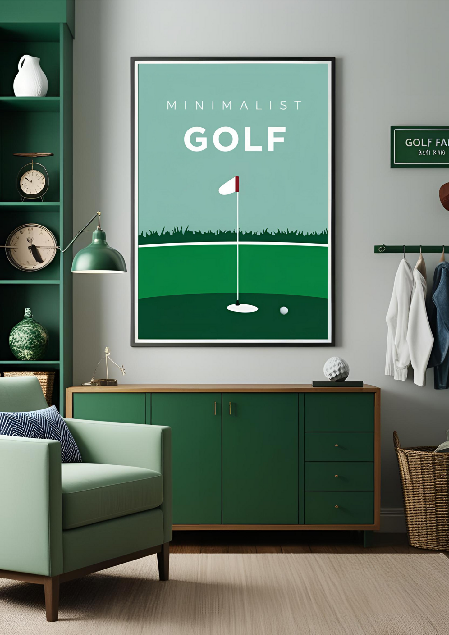 Affiche Stylisée Golf Ma boutique