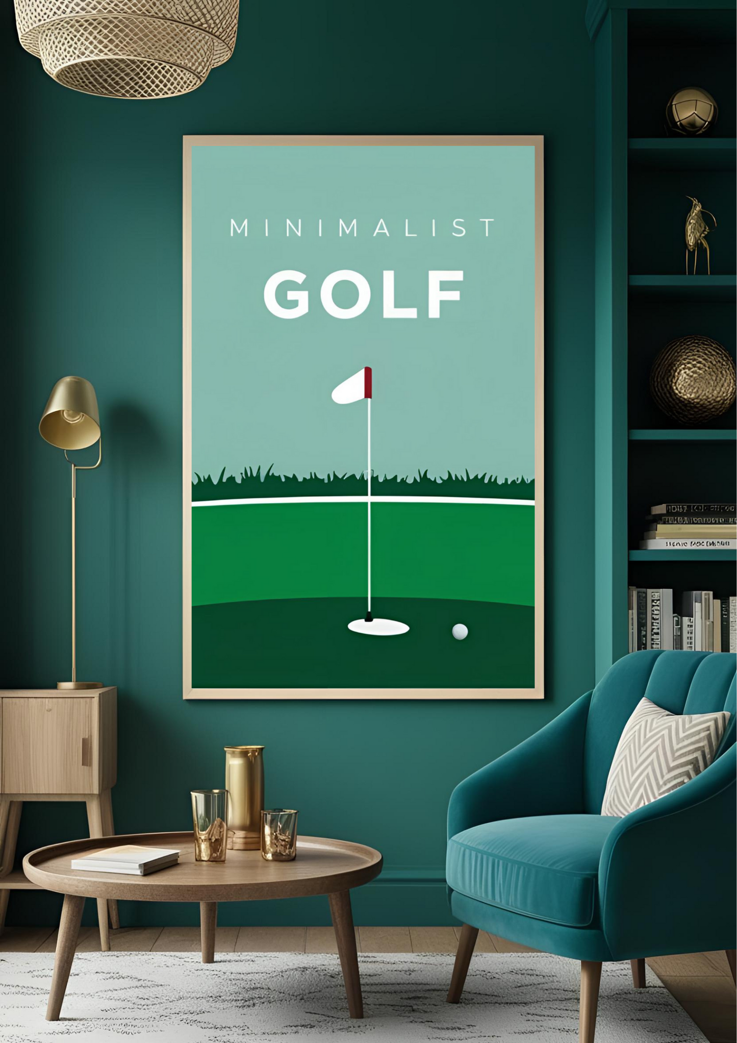Affiche Stylisée Golf Ma boutique