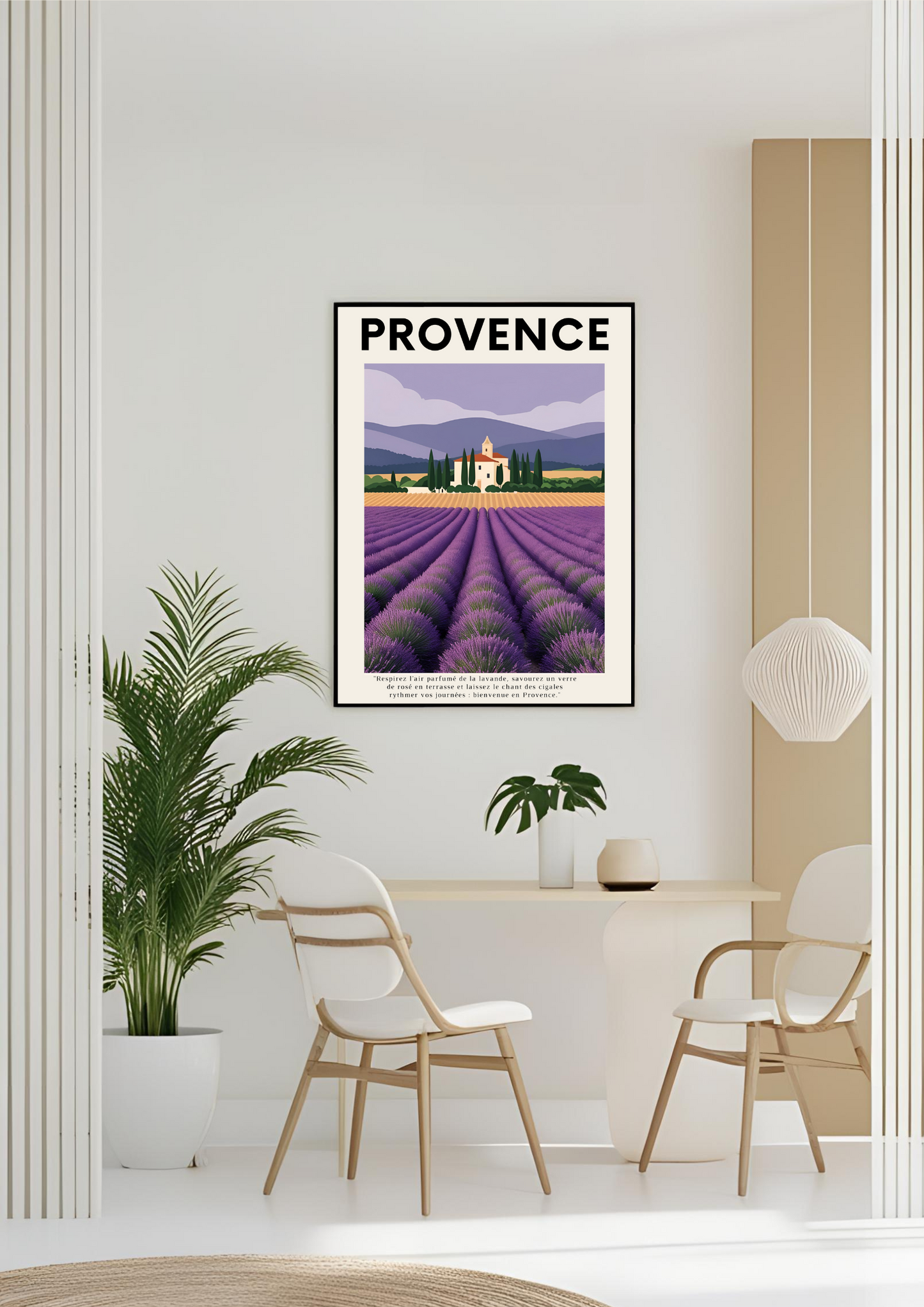 Affiche Champ de Lavande Mart Poster