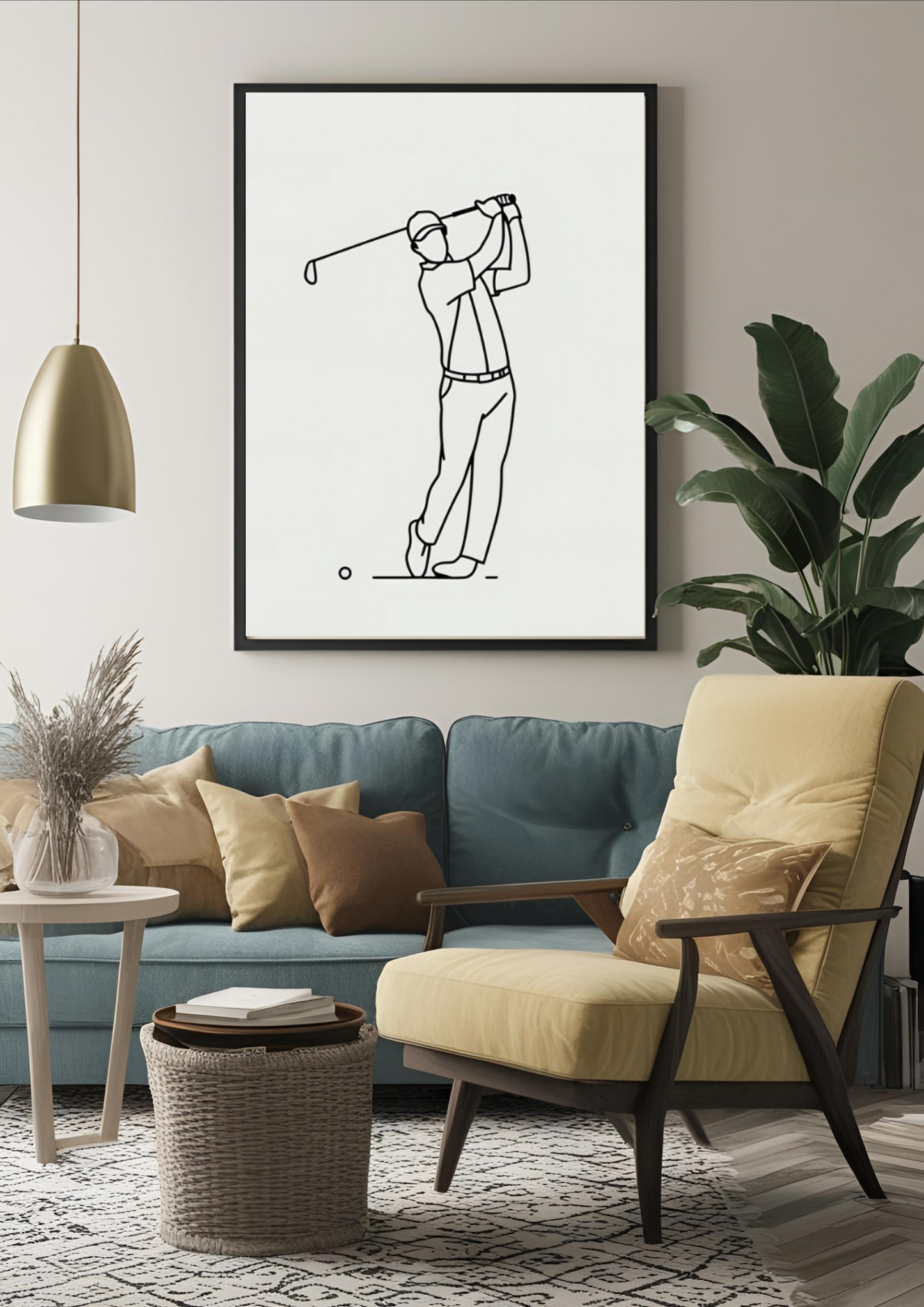 Affiche Minimaliste Golf