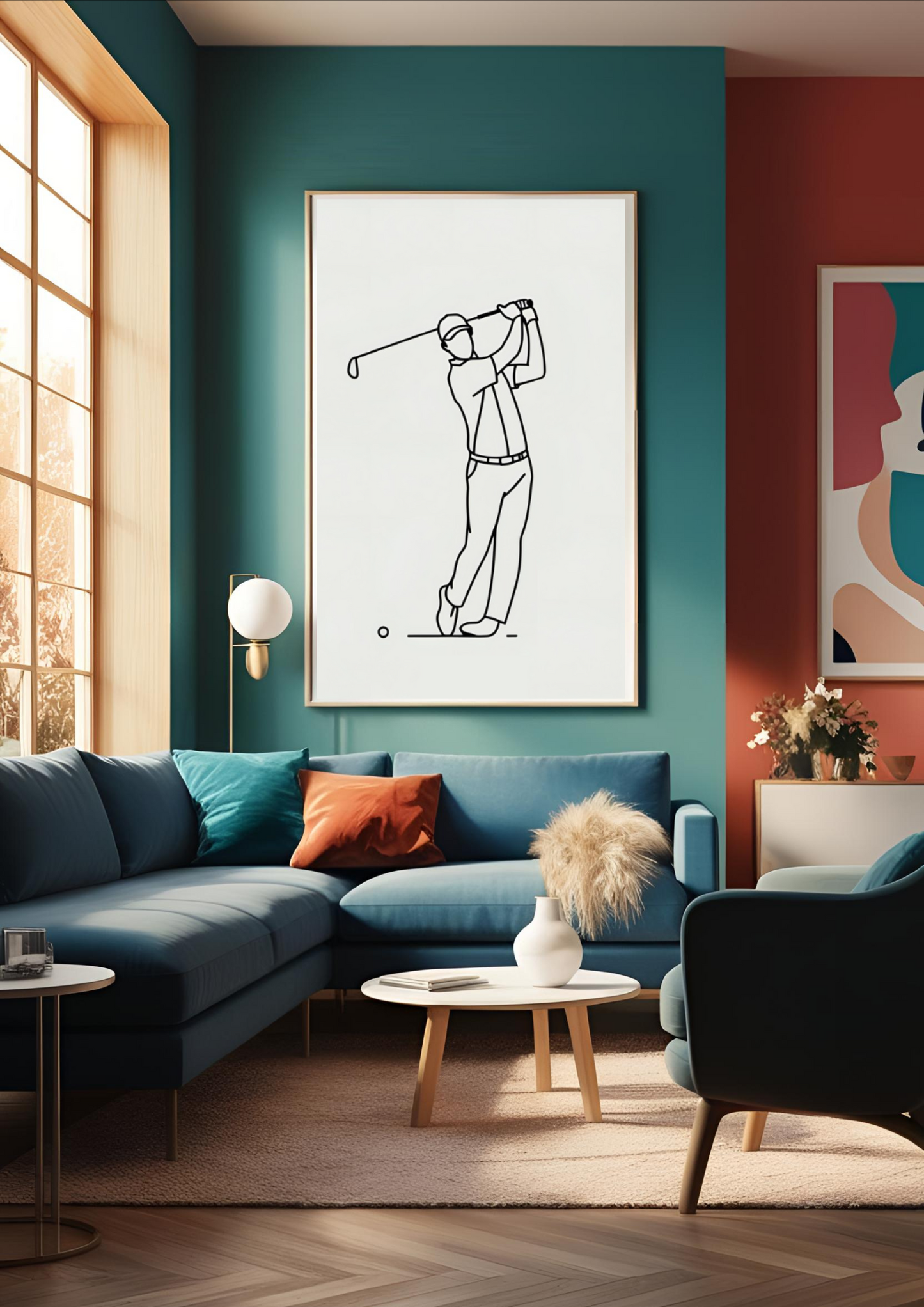 Affiche Minimaliste Golf