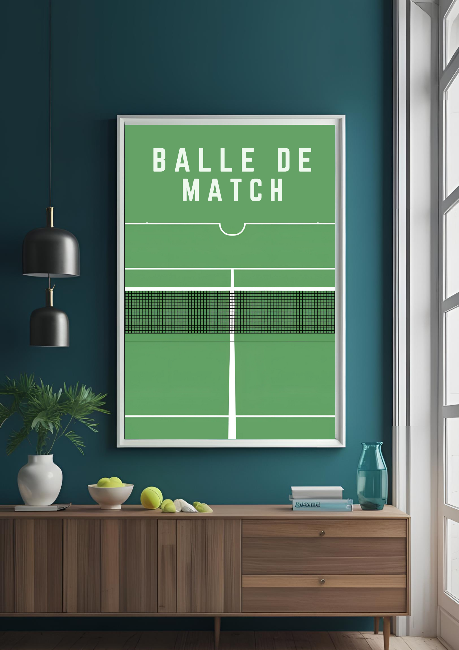 Balle de Match - Tennis Poster Ma boutique