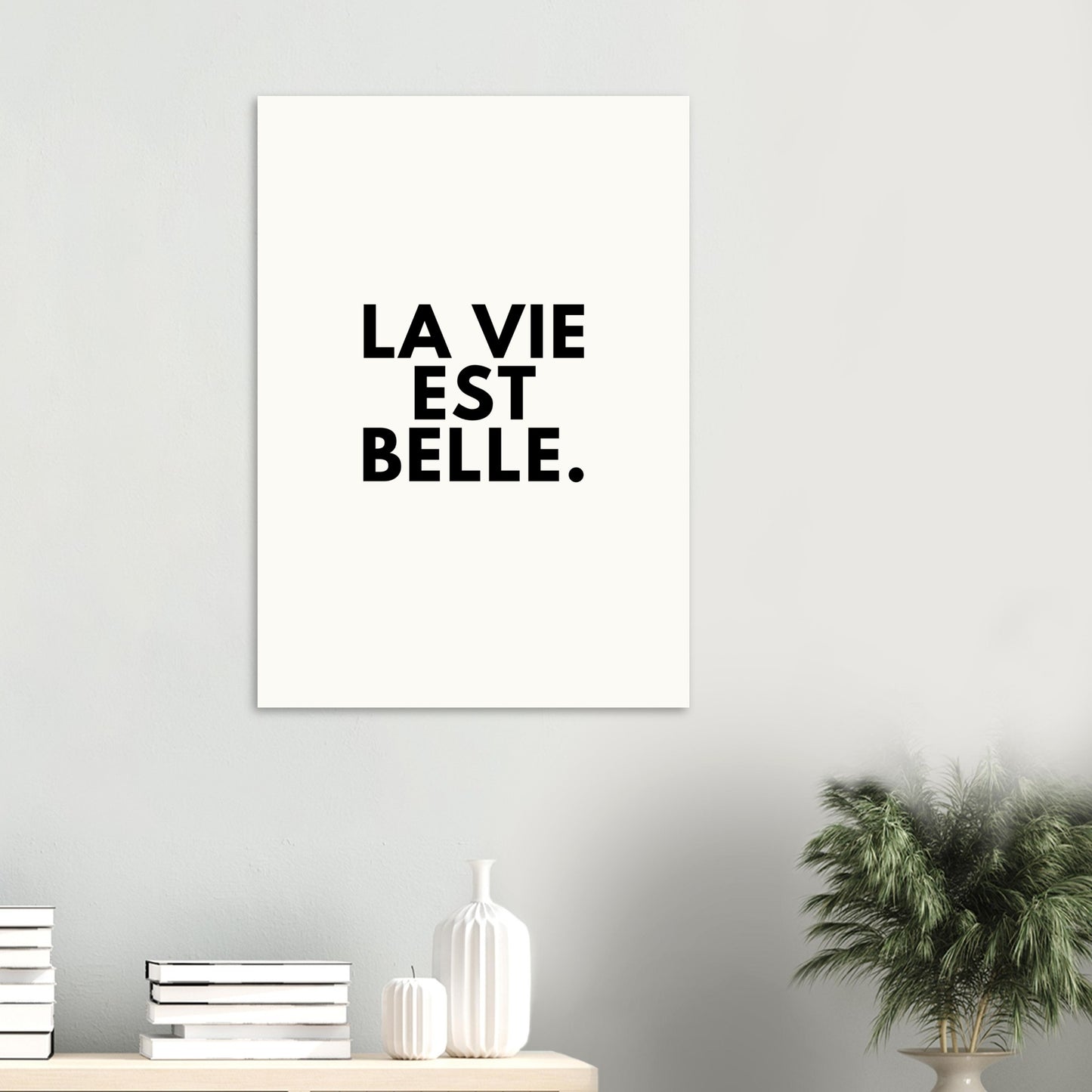 La vie est belle - Affiche Minimaliste - Mart