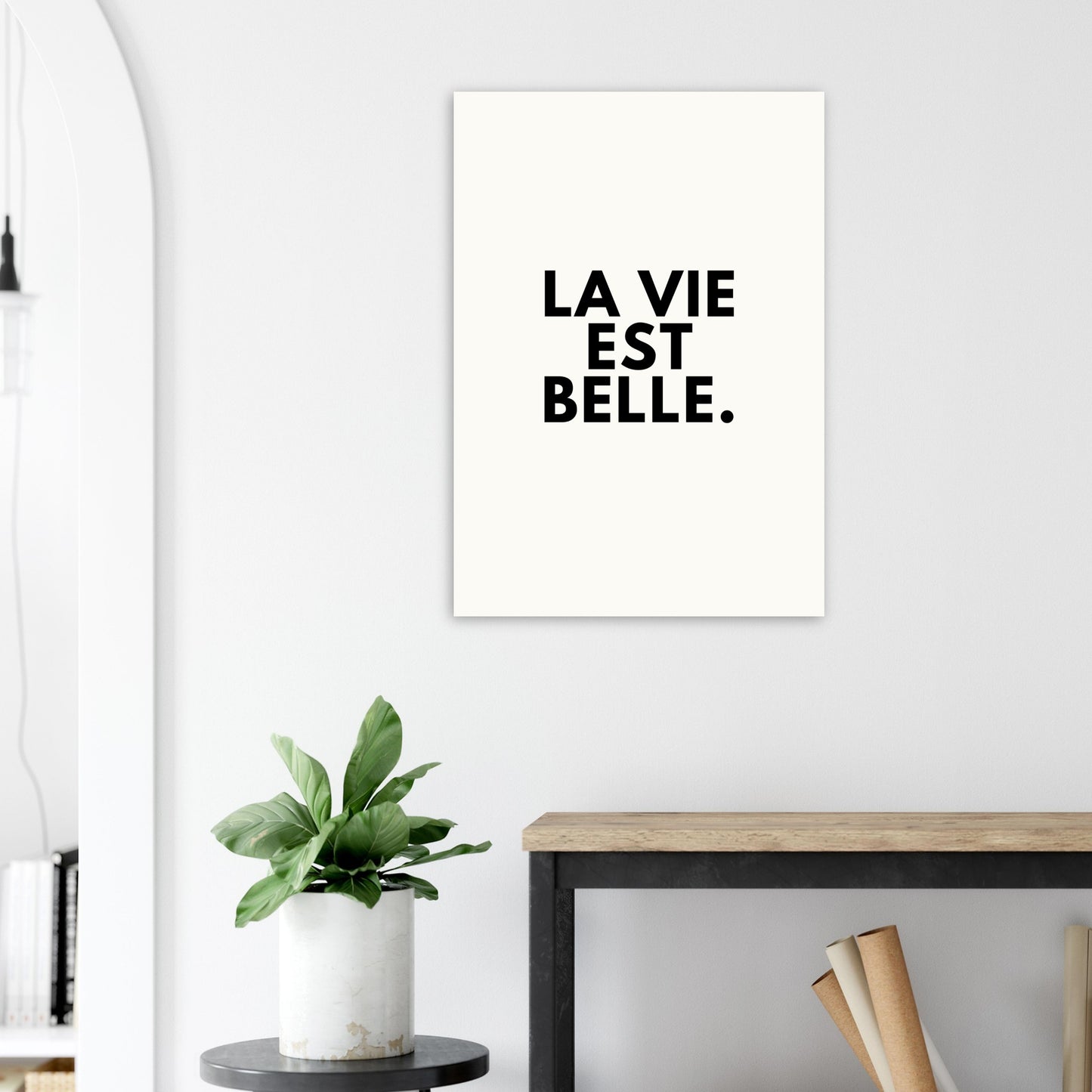 La vie est belle - Affiche Minimaliste - Mart