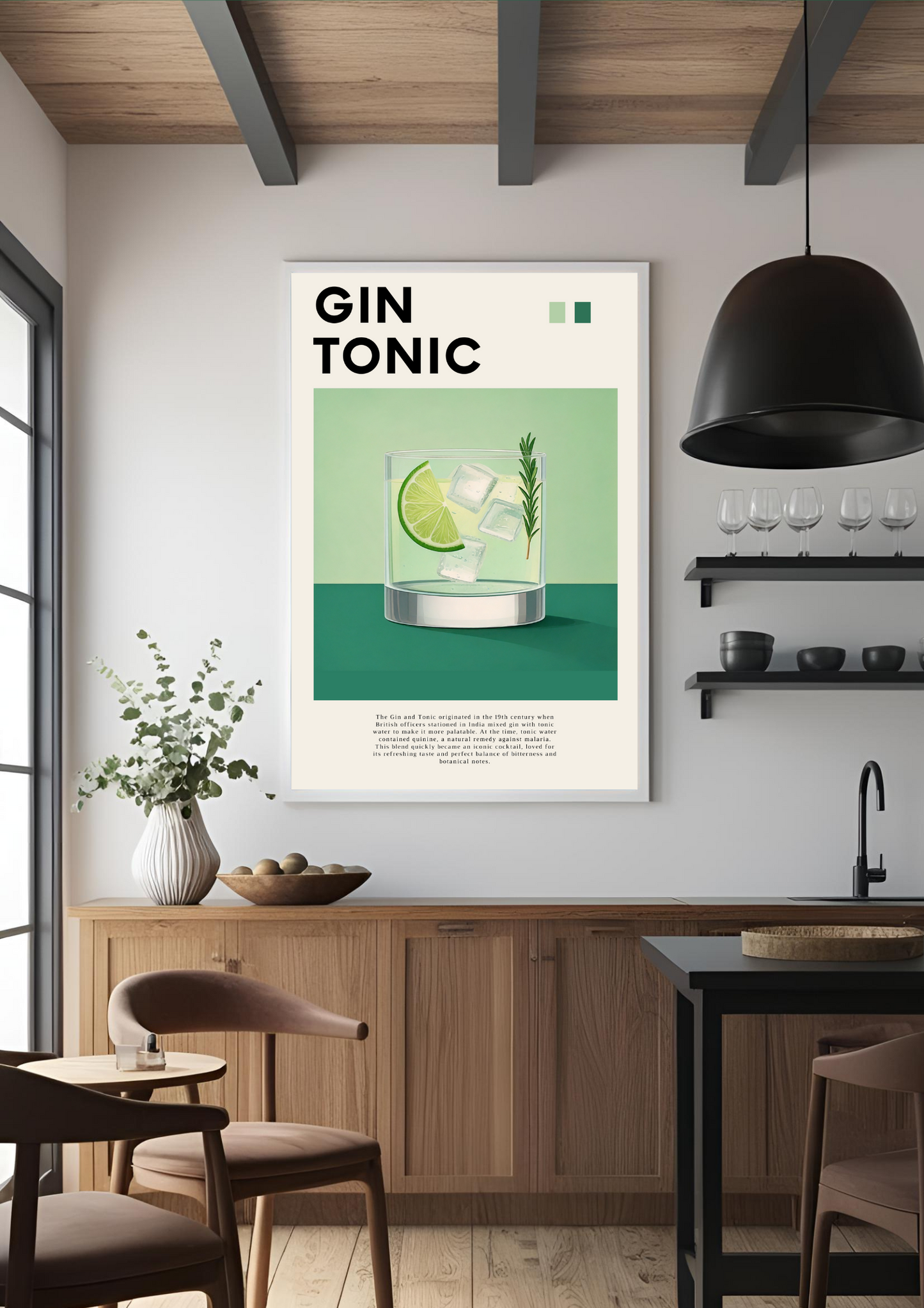Affiche Déco Gin Tonic Mart Poster