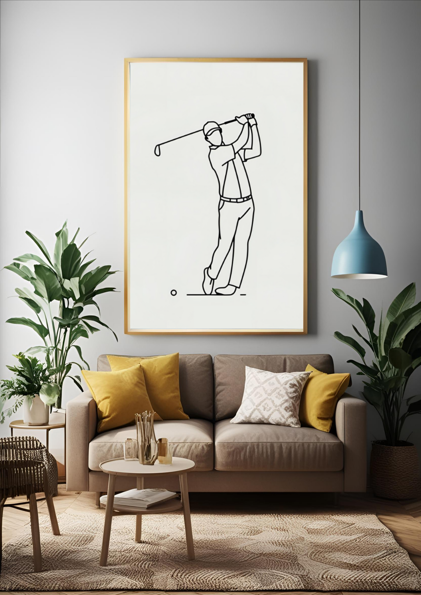 Affiche Minimaliste Golf