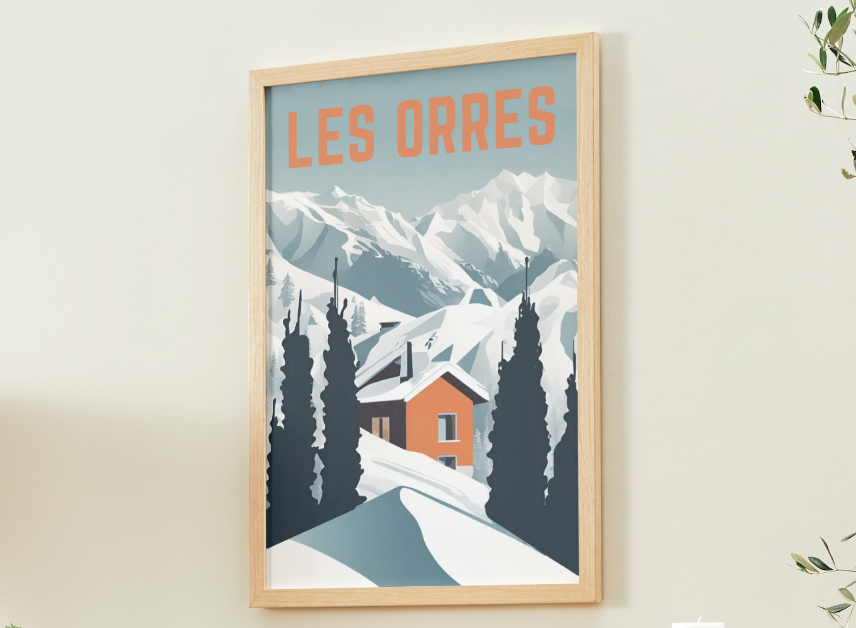 Les Orres City Poster - Mart