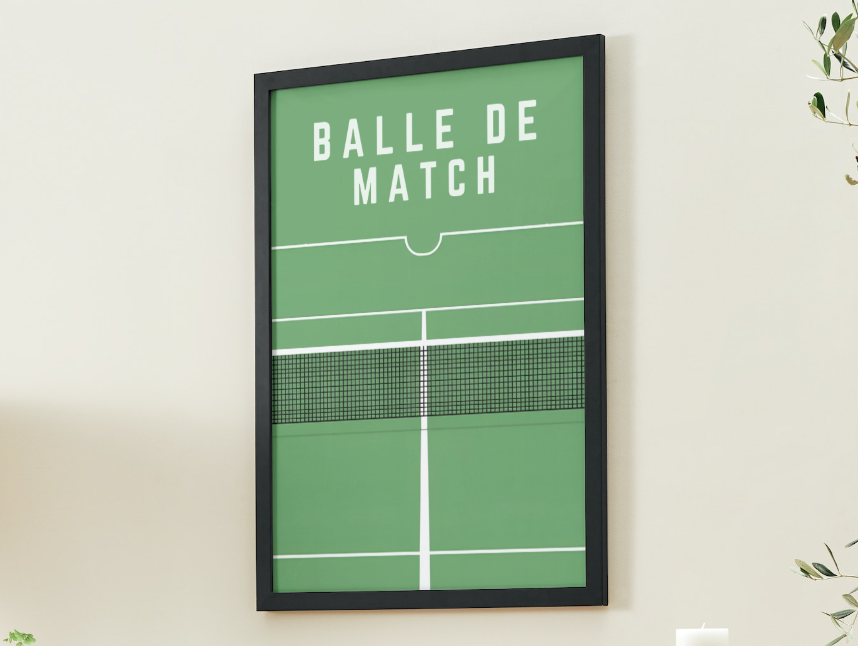 Balle de Match - Tennis Poster - Mart