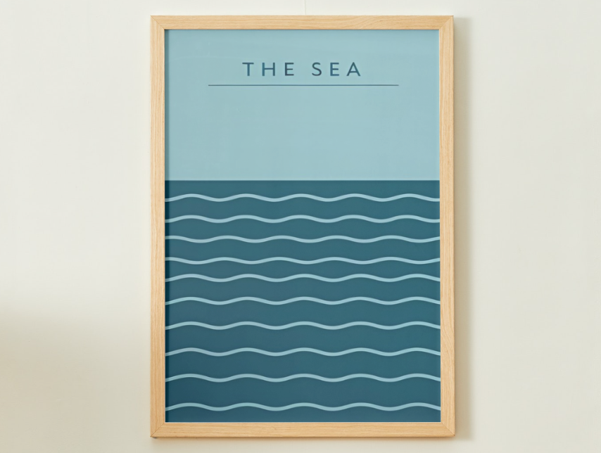 La Mer - Affiche Minimaliste - Mart