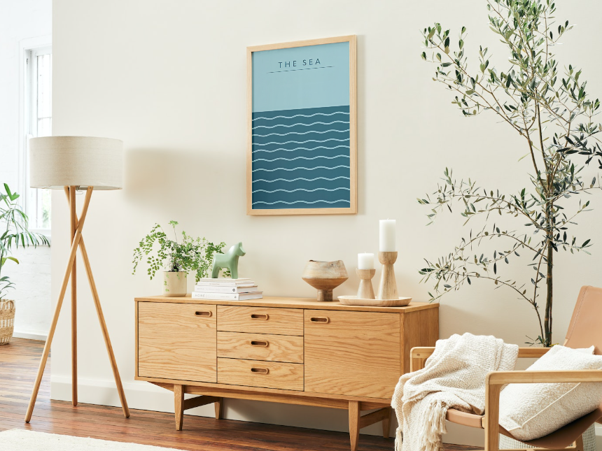 La Mer - Affiche Minimaliste - Mart