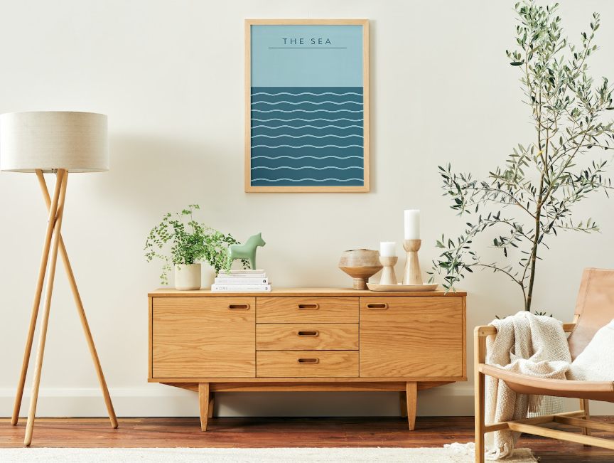 La Mer - Affiche Minimaliste - Mart