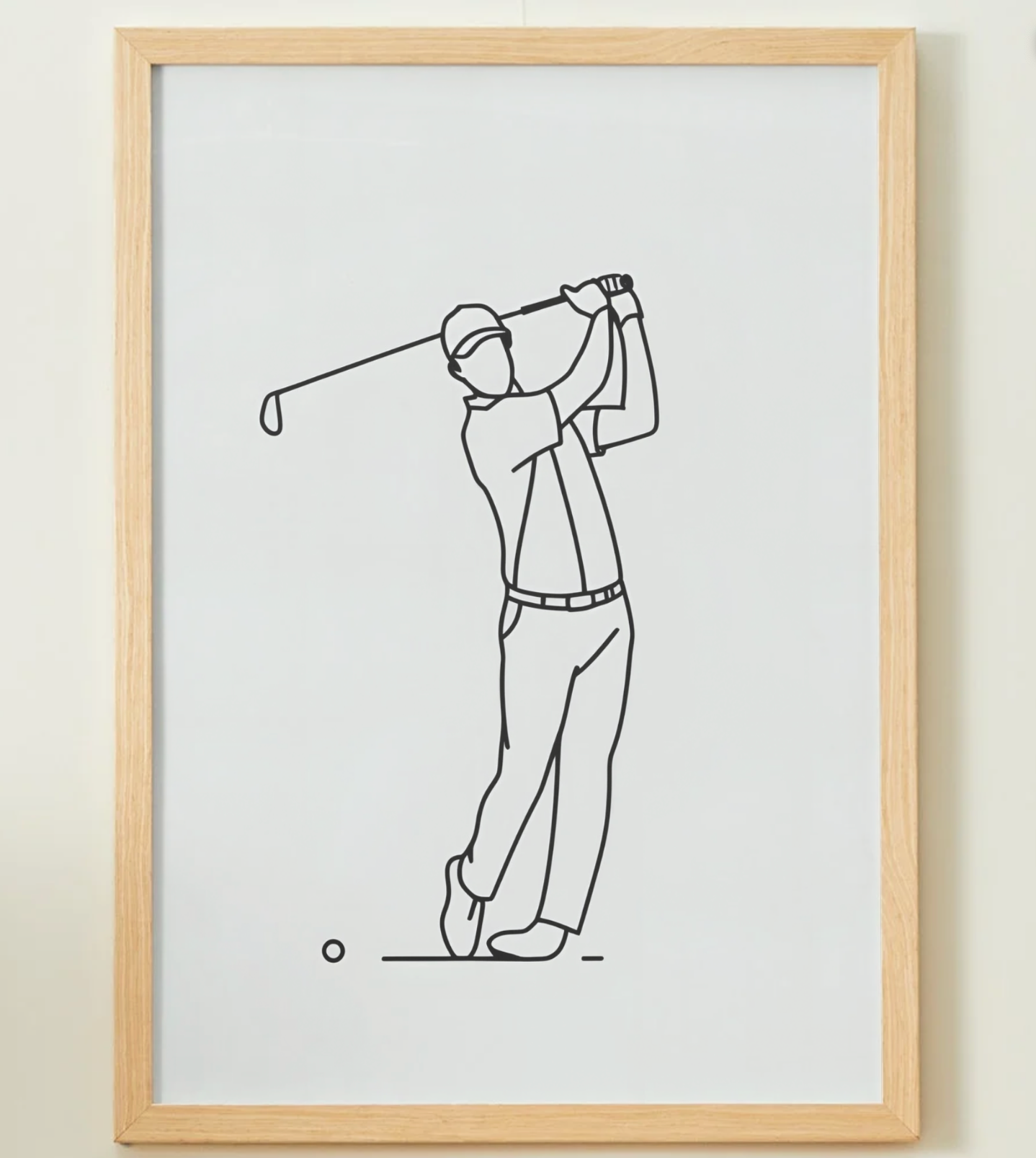 Affiche Minimaliste Golf