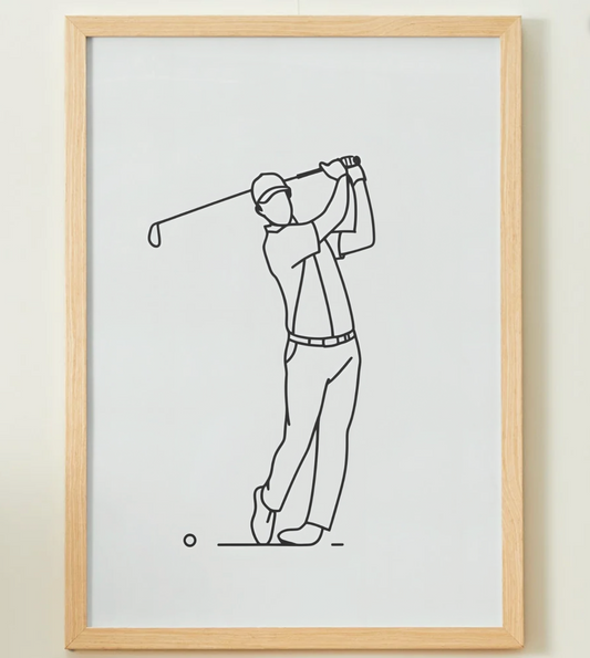 Affiche Minimaliste Golf