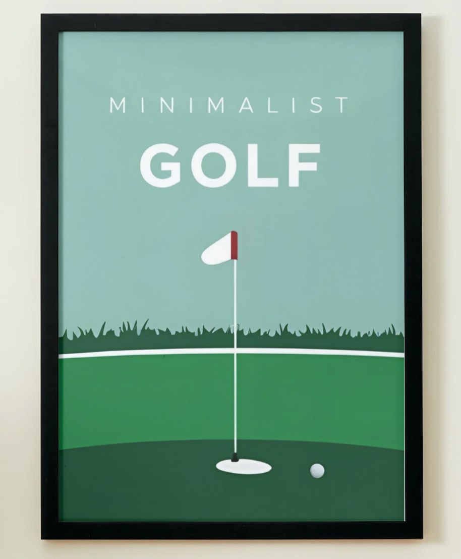 Affiche Stylisée Golf