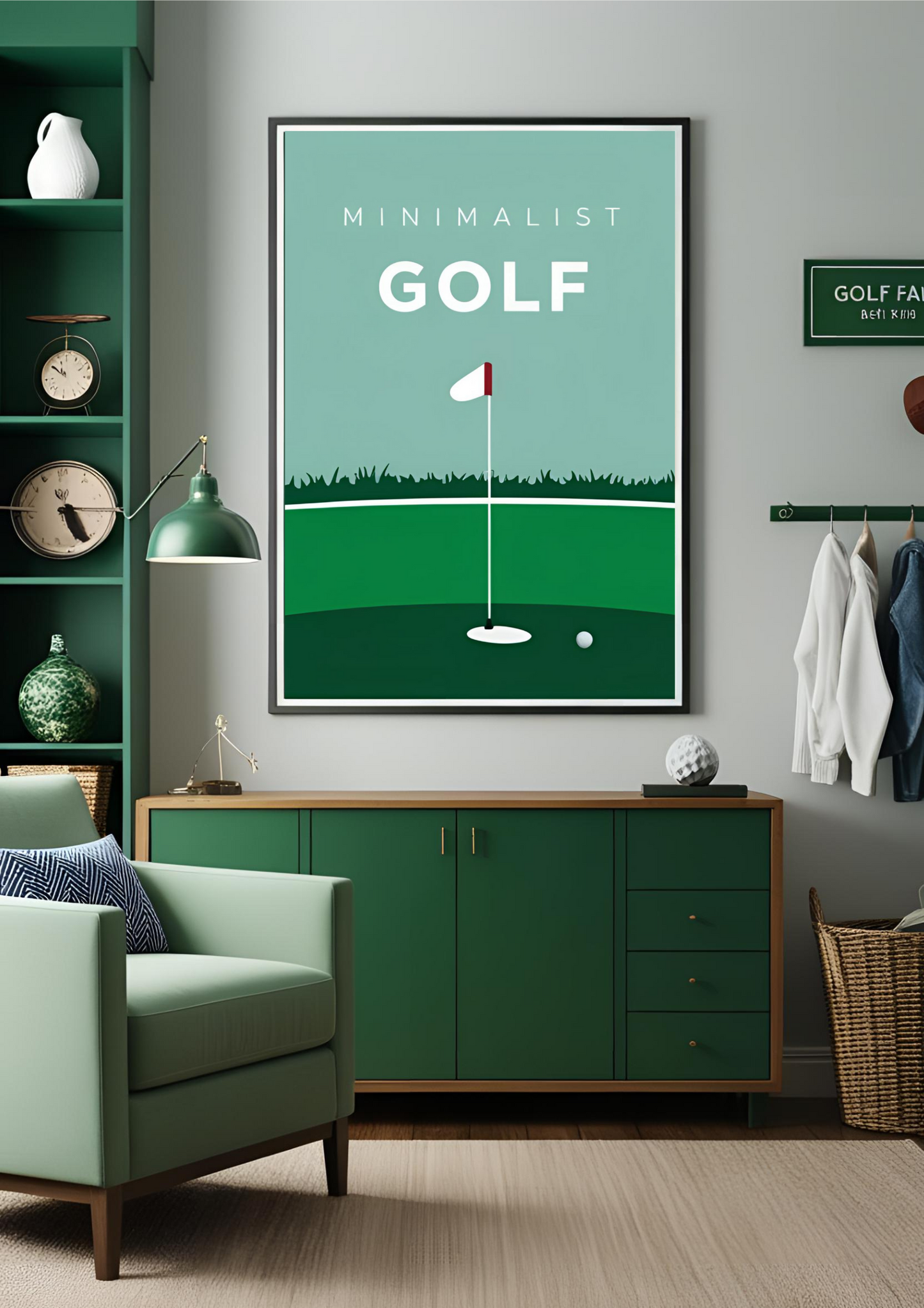 Affiche Stylisée Golf