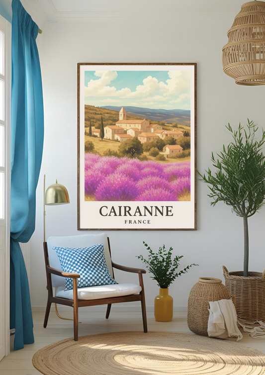 Cairanne Poster – L’âme provençale chez vous